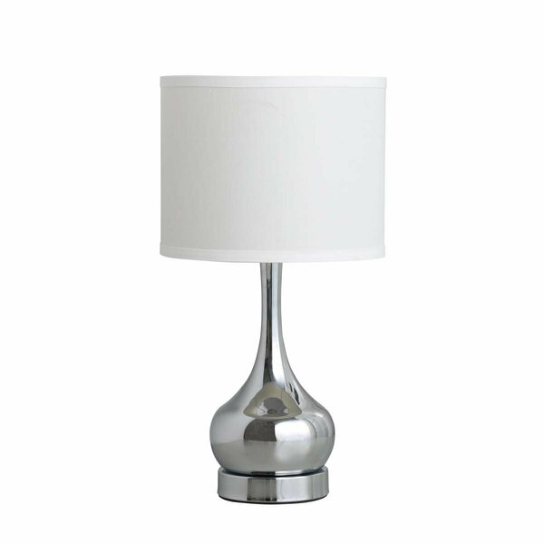 Yhior 18.75 in. Corrine Polished Silver Mid Century Table Lamp YH2629525